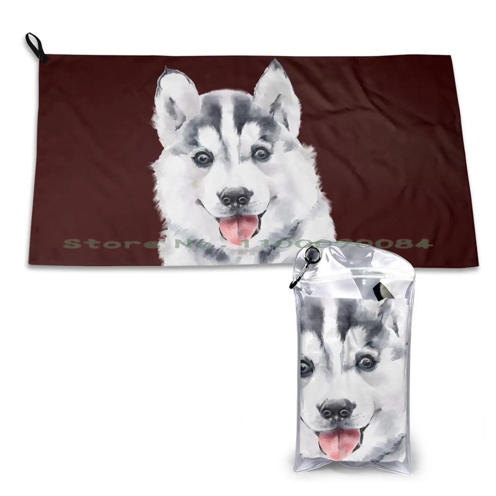 Natale Husky Baby For Kids Asciugamano Ad Asciugatura Rapida Palestra Sport Bagno Portatile Nigeria Bandiera Nigeria Bandiera Soulsafe Soft