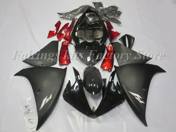 

Injection mold New ABS Motorcycle Fairing kits fit for Yamaha YZF R1 2012 2013 2014 Bodywork set custom Cool Black