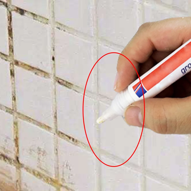 Домашний маркер для затирки, ремонтная настенная ручка, белый маркер для затирки, без запаха, нетоксичный для плитки, пола
