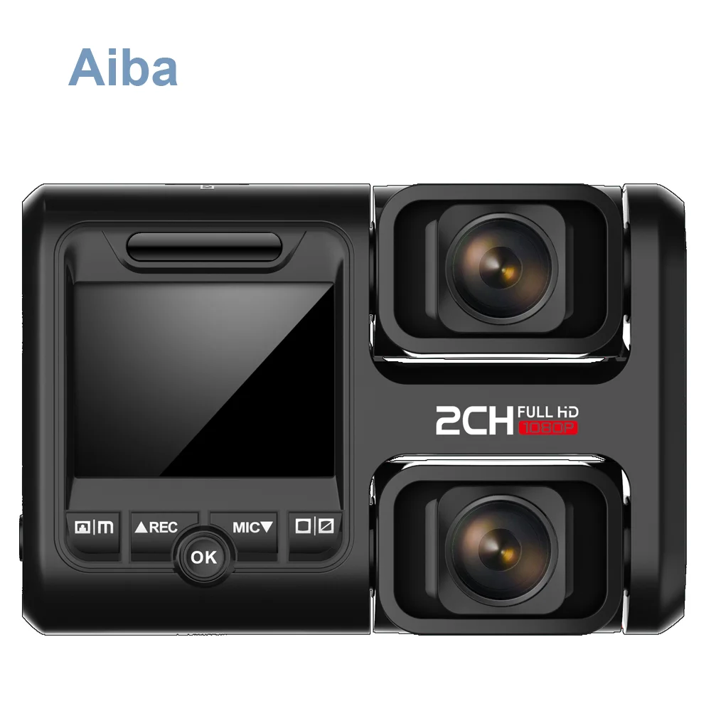 Aiba J07 GPS WDR Car DVR Camera Full HD 1080P Dual Lens Video Recorder Camera 170 Wide Angle G-Sensor Dash Cam Sony dual camera - Название цвета: without GPS