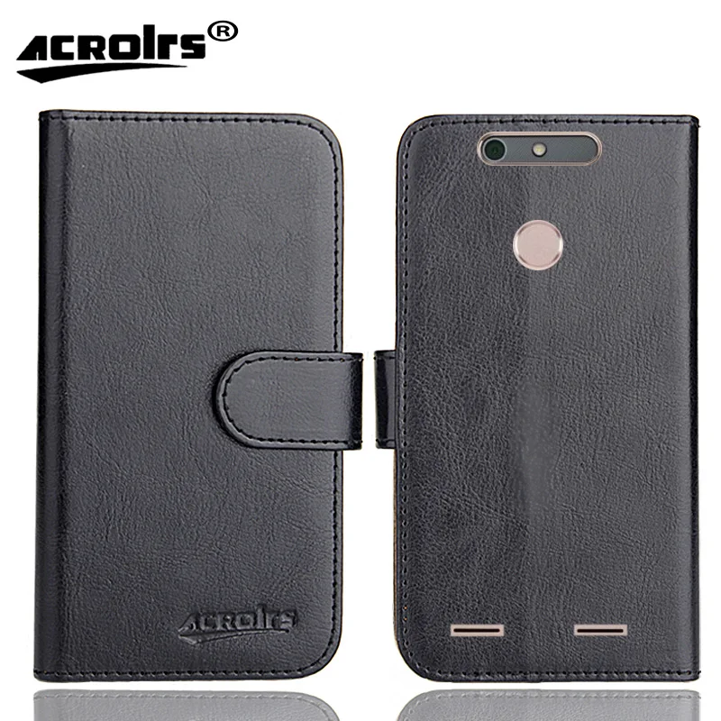 

ZTE Blade V8 Mini Case 5" 6 Colors Flip Soft Leather Crazy Horse Phone Cover Stand Function Cases Credit Card Wallet