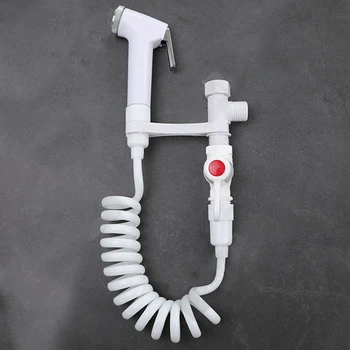 

Handheld Bidet Attachment Toilet Shattaf Sprayer Bathroom Shower Head Nozzle Bathroom Bidet Set For Watering Flowers