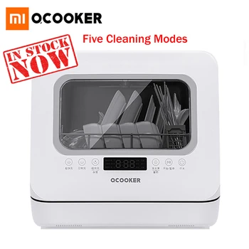 

Xiaomi QCOOKER Dishwasher Tabletop Fully Automatic Intelligent Free Installation Sterilization Brush Bowl Machine Five Modes
