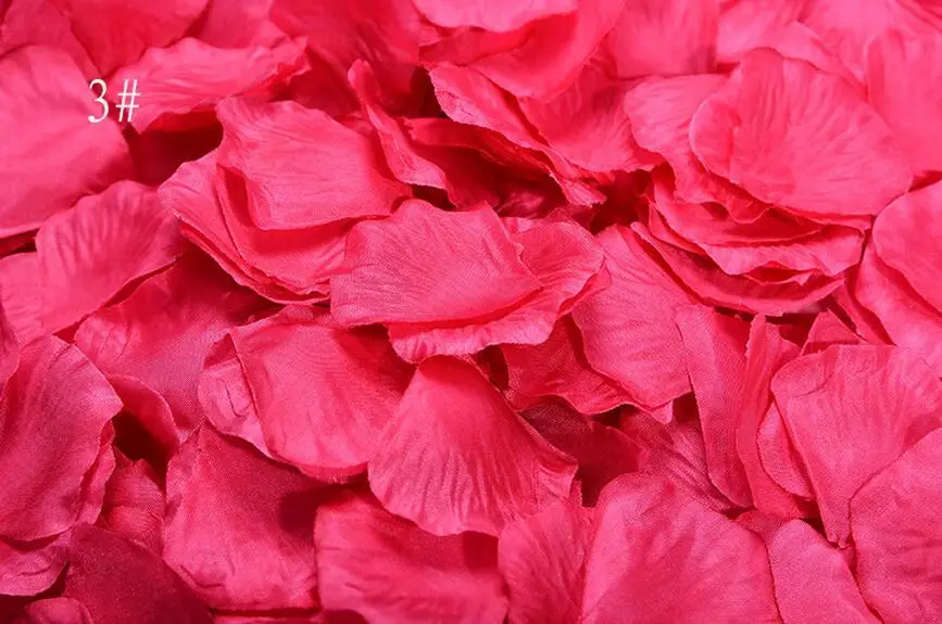 100 pieces 3 BGW Свадебные Лепестки Шелковые Лепестки розы цветные Искусственные цветы Свадебные аксессуары лепестки роз к свадьбе Petalos De Rosa De Boda - Цвет: 100 pieces 3