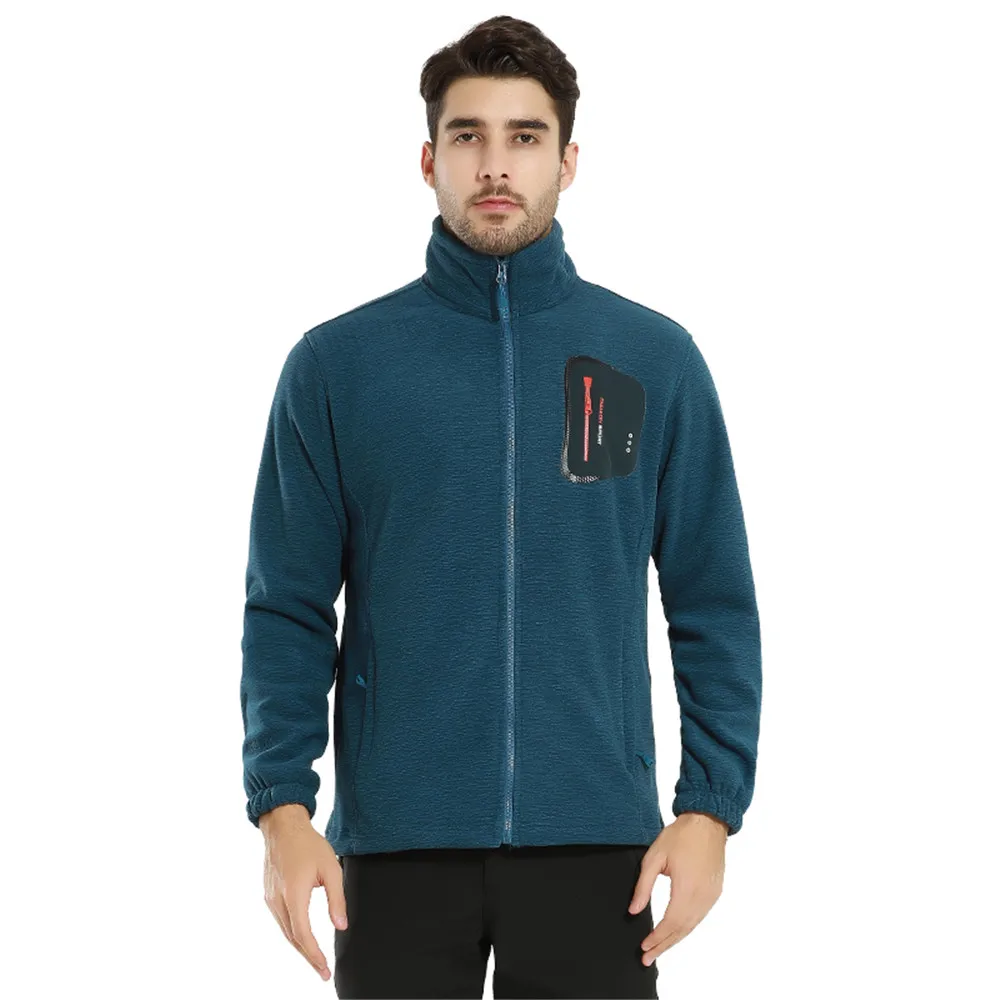 Coral Blue(Men) Новая пара теплый флис для походов износостойкие куртки для мужчин осень зима ветровка флисовая куртка Толстая теплая куртка альпинизм кемпинг - Цвет: Coral Blue(Men)
