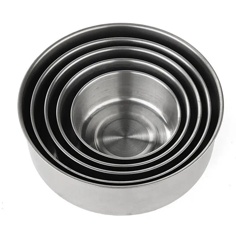 Миски для смешивания с крышками из нержавеющей стали набор из 5 Dozenegg чаша для хранения пищевых продуктов 19654