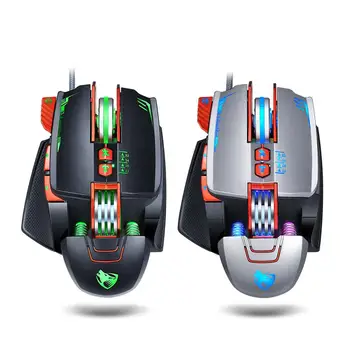 

V9 USB Wired Programming Gaming Mouse Adjustable 3500DPI Backlight 8 Buttons Mechanical Gaming Mice for Pro Gamer/LOL