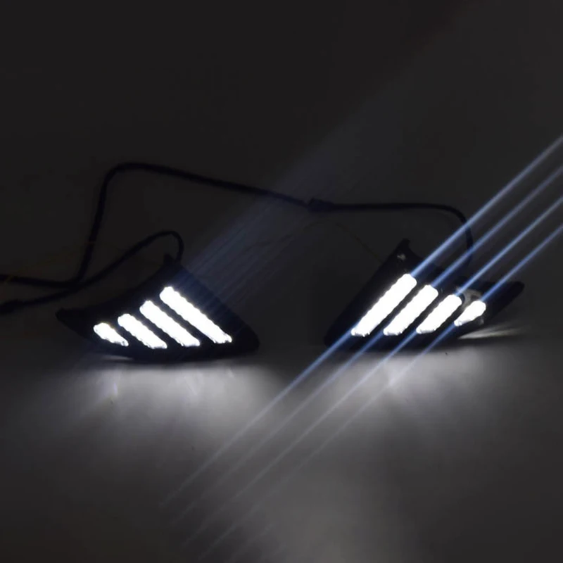Светодиодные дневные ходовые огни DRL с желтым поворотом сигнальная ...