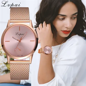 

Women's Casual Quartz Silicone strap Band Watch Analog Wrist Watch Rose Gold Girls Gold ladies Hot Sale Flowers clock