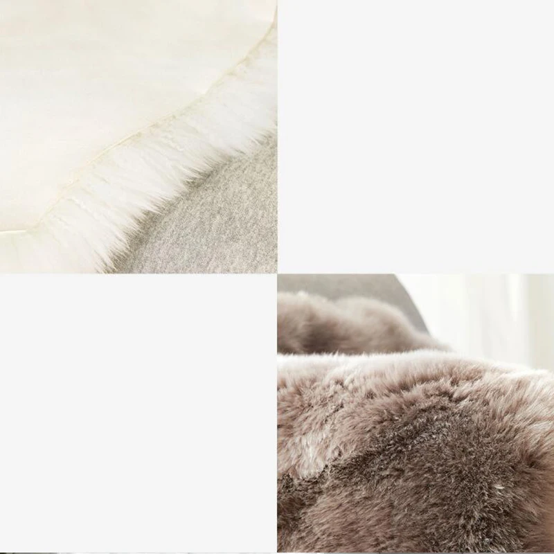 Xiaomi Qimian, настоящая чистая шерсть, овчина, ковер для гостиной, пол, мягкий коврик, окна, коврики для автомобиля, офисного стула