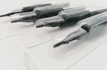 

To RU 16mm 1RT 3RT 5RT 7RT 9RT 5FT 7FT Mixed Size 40PCS Plastic Disposable TATTOO TUBES GRIPS BLACK SILICON Material TUBES