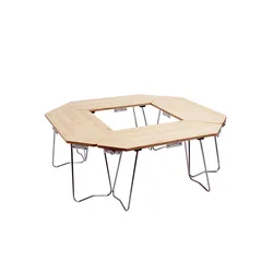 Table de Camping pliante multifonctionnelle, équipement de pique nique en plein air 