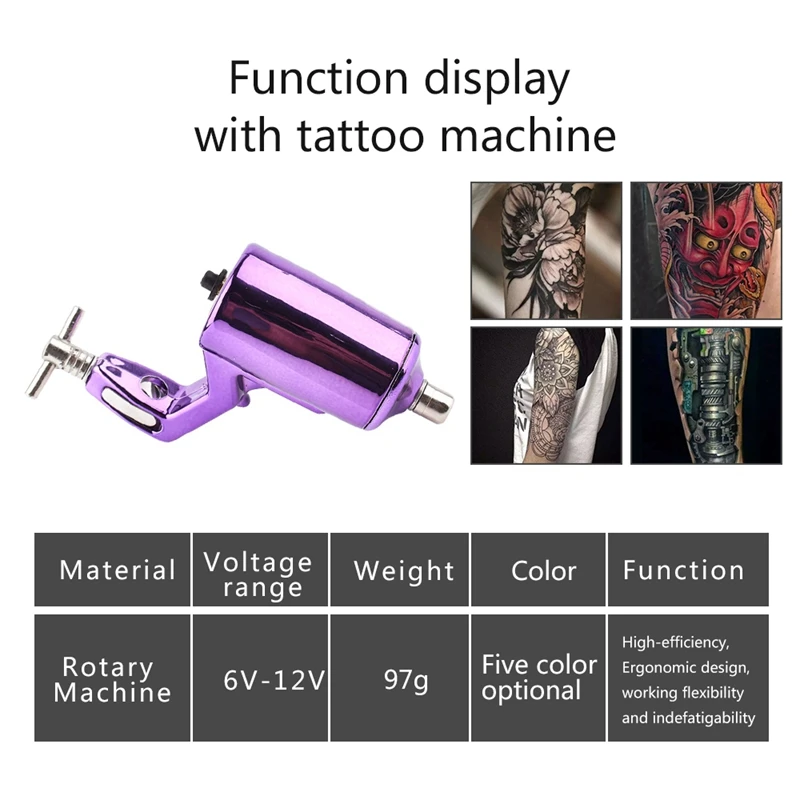 Motor Tattoo Rotary Machine Professional Body Art Tattoo Shader Equipment For Body Art Tattoo Us Plug