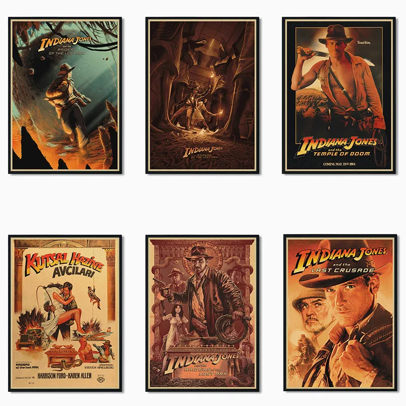 Несколько наград фильмы Raiders of the Lost Ark крафт-бумага плакат для кафе креативная