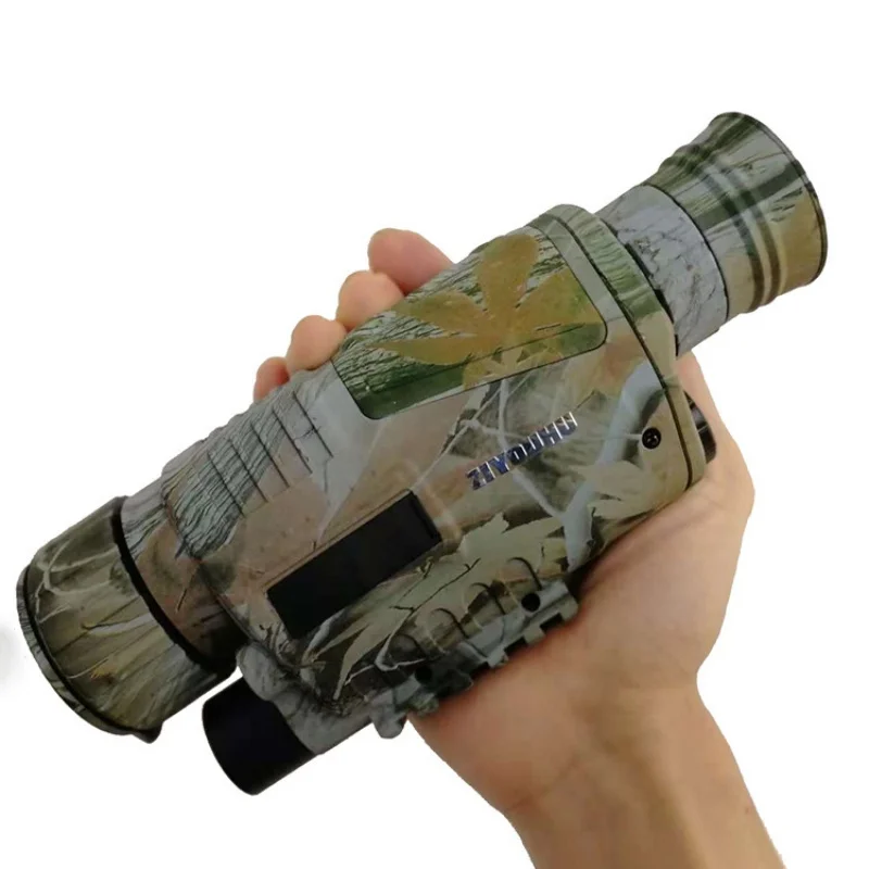 Полный Темный 5X40 400 м диапазон инфракрасного цифрового ночного видения монокуляры оптика телескоп для наружного охоты камеры наблюдения