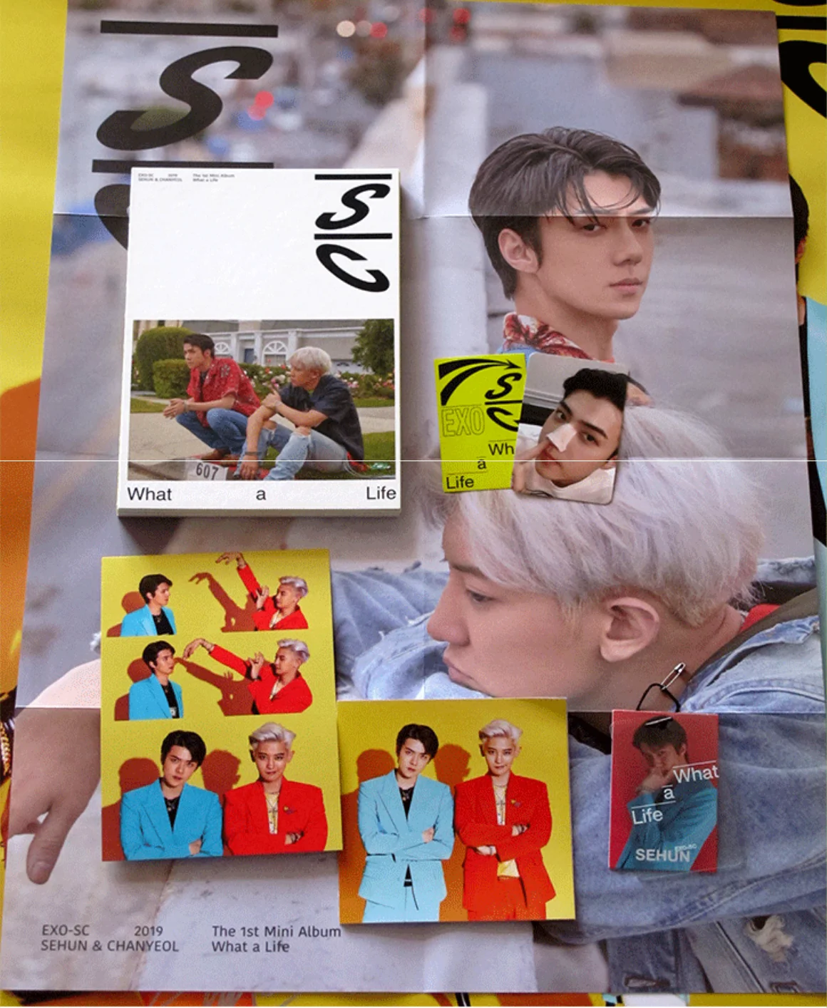 Подписанный EXO SC SeHun Chanyeol autographed What a Life mini 1-й альбом k-pop 79