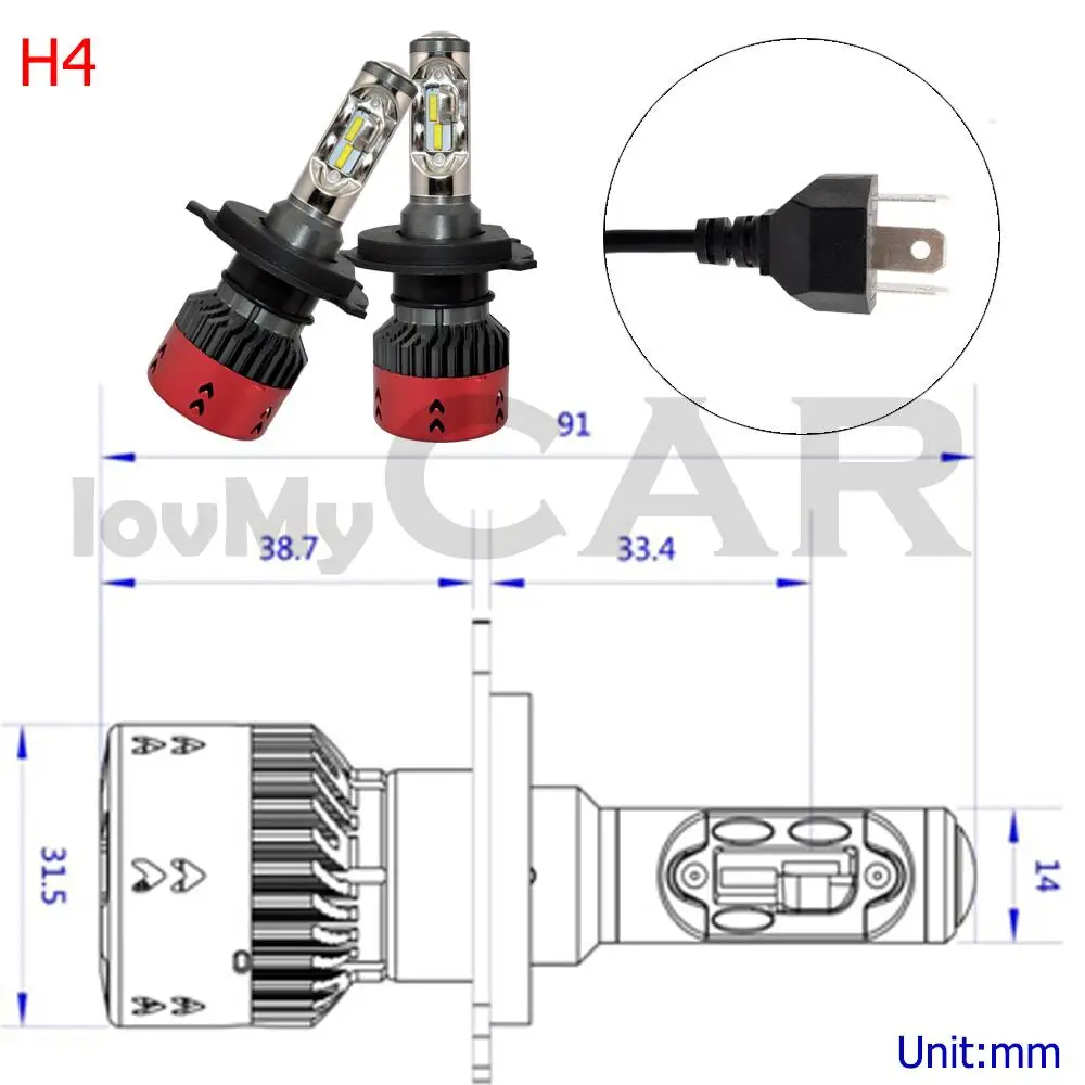 2X V6 H4 H7 H1 H3 H8 H15 HB3 HB4 P13W PSX24W фар Противотуманные фары автомобиля СИД 70W 9600LM высокое ближнего и дальнего света лампы авто мобильных лампы 6000 К DC 11~ 30