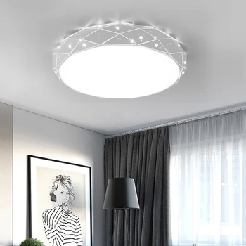 

Nordic Simple Drawing Room Bedroom Balcony Roundness Led Ceiling Lights Warm Romance Individuality Hardware Acrylic Luminaire