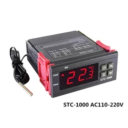 Advanced Digital Temperature Controller Thermostat Thermoregulator for Heating and Cooling Applications (STC1000 110-220V)