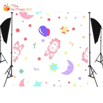 

photography backdrop Baby Shower rabbit balloon studio photo video background for children