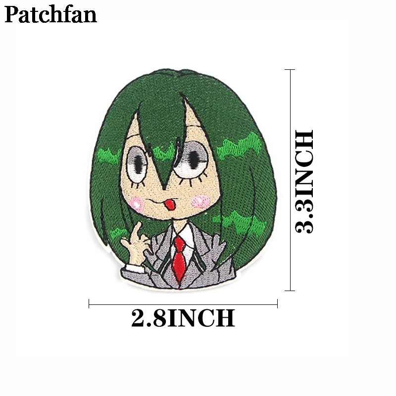 Patchfan My hero Academy Мультяшные железные нашивки одежда с вышивкой лоскутные