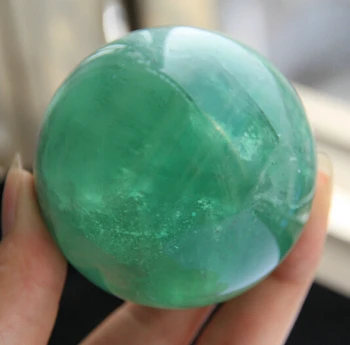 

+++---429+++NATURAL FLUORITE QUARTZ CRYSTAL SPHERE BALL HEALING