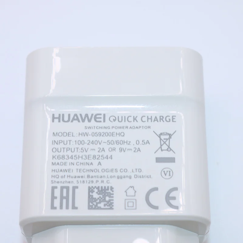 Huawei 9V2A EU/UK зарядное устройство QC 2,0 Быстрая Зарядка адаптер usb type-c для nova3 3i 4 honor 9 8x p7 p8 p9 p10 p20 lite mate 7 8 9