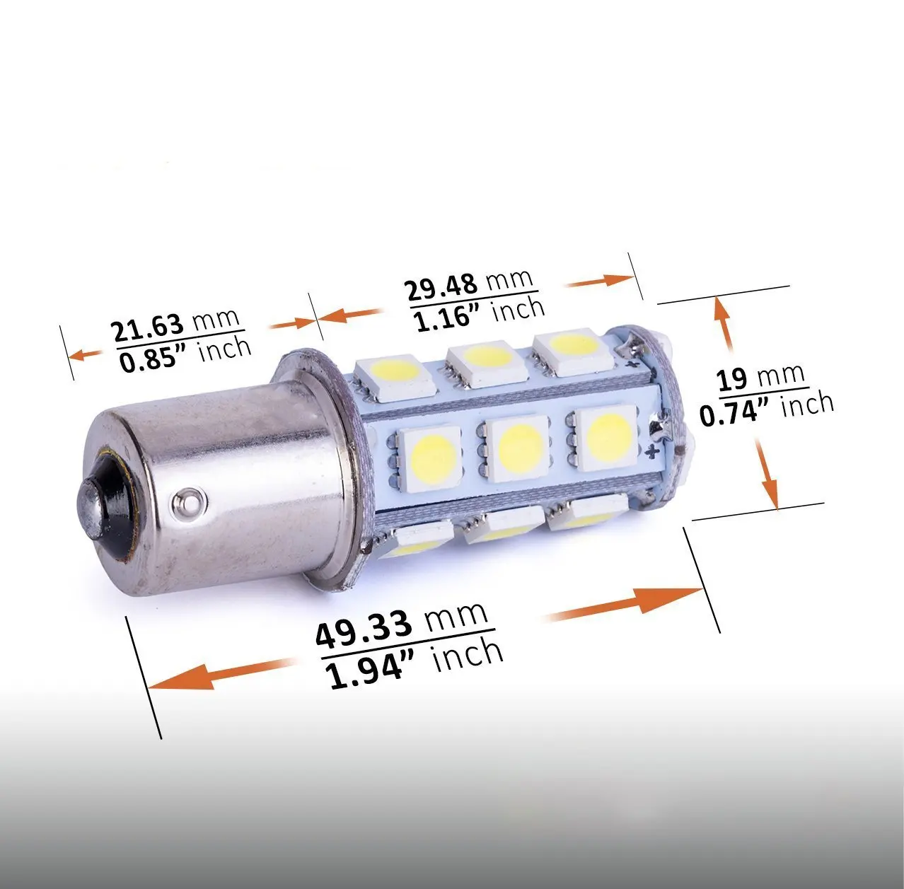 BA15S 1156 светодиодные лампы 7506 P21W 5050 18smd Универсальный Автомобильный мотоцикл сигнал поворота Задний задний светильник дневной ходовой светильник