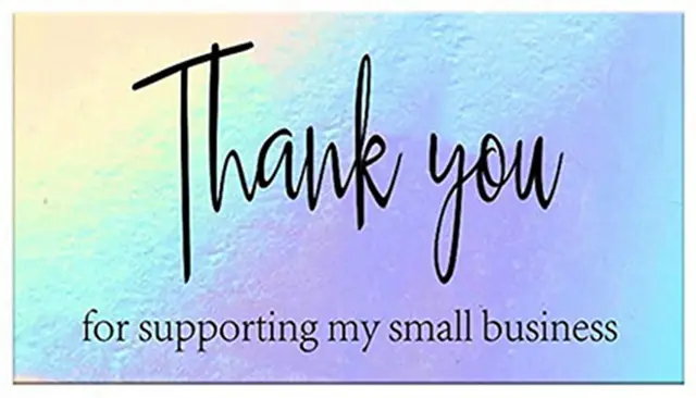 50Pcs Thank You for Your Order Business Cards Greeting for Party Shopping Purchase Cards Appreciation Card for Small Business Style 6