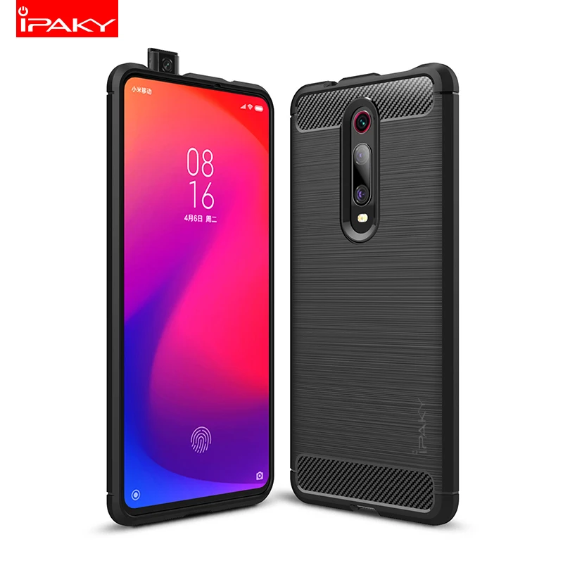Чехол iPaky для Xiaomi Redmi K20 силиконовый чехол из углеродного волокна с матовой
