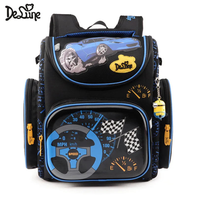 Delune, Детские высококачественные школьные сумки с 3D рисунком кота для мальчиков и девочек, детские ортопедические рюкзаки для путешествий, школьные рюкзаки, сумки - Цвет: 3-110sale