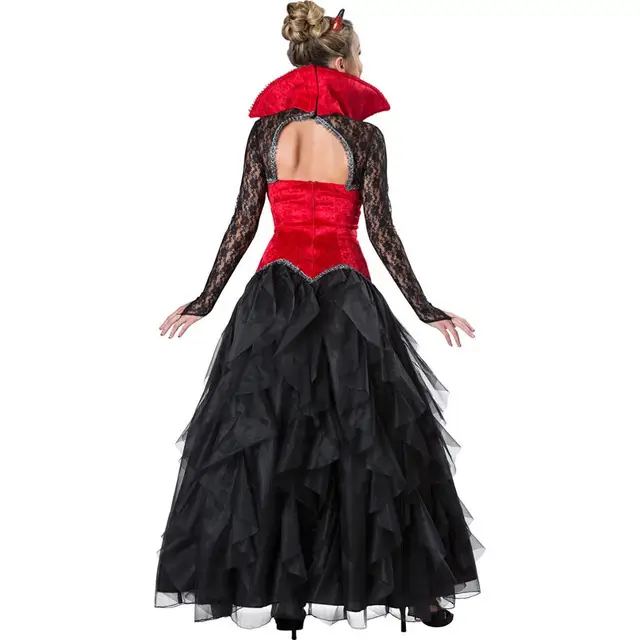 Vampire Queen Cosplay Costume Halloween Carnival Party ghost bride Performance Fancy Dress 2
