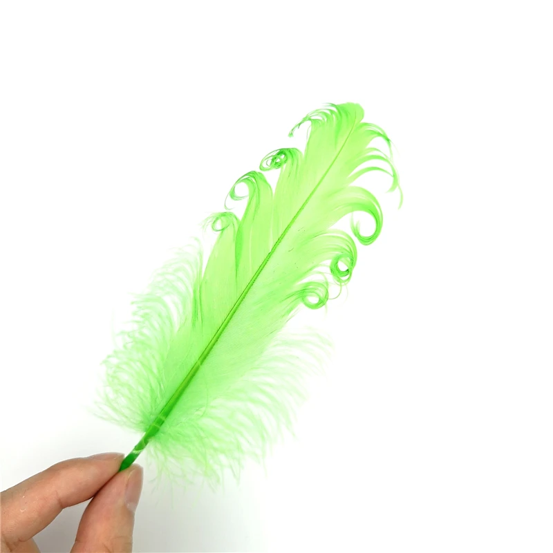 Goose feathers 20Pcs spiral 12-18cm for wedding party decoration DIY