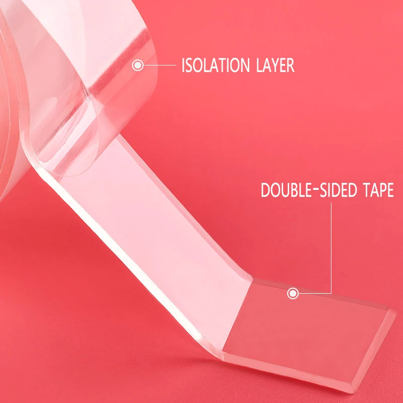 Прозрачная двусторонняя клейкая лента gekkotape 1 м/2 м/3 м|Лента| |