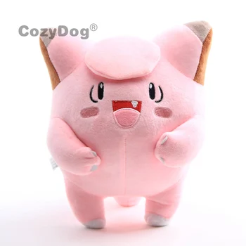 

22x22 cm Anime Pikachu Eevee Series Cleffa Plush Toys Doll Peluche Cat Rabbit Monster Stuffed Animals Toys Women Kids Gift