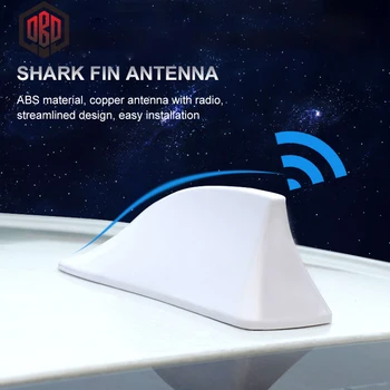 

Car Radio Antenna Wireless Shark Fin Car Antenna Auto Roof AM/FM Signal For All Cars Styling BMW/Honda/Toyota/Hyundai/Kia/etc