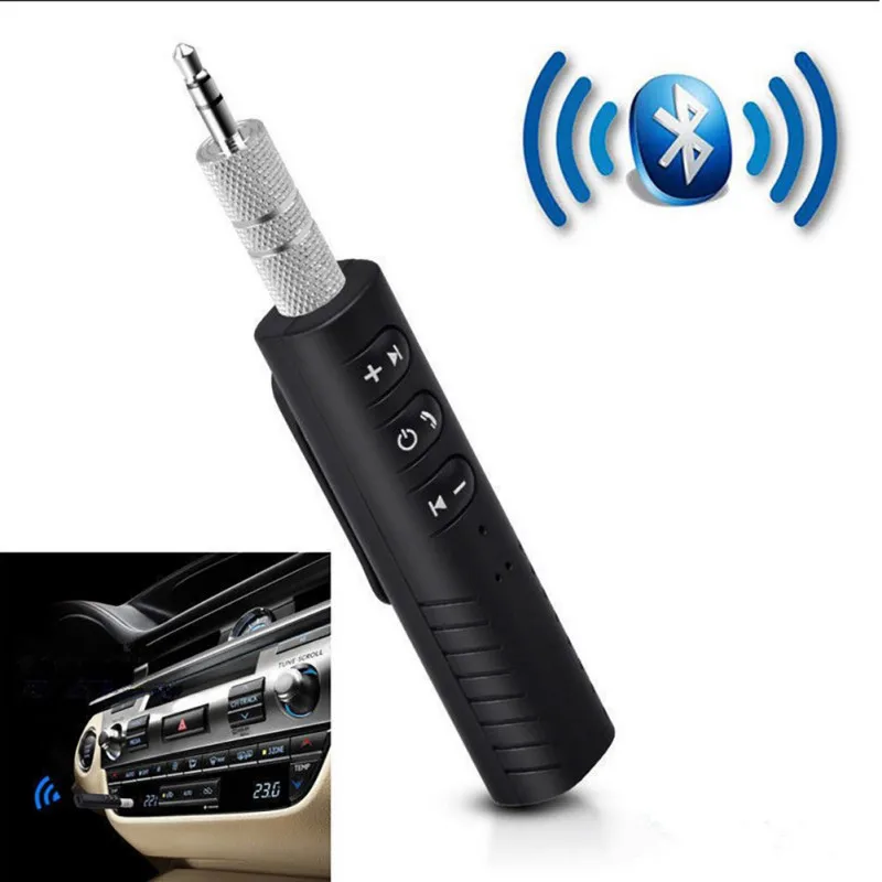 Автомобильный Bluetooth AUX 3 5 мм разъем приемник громкая связь адаптер автомобильный