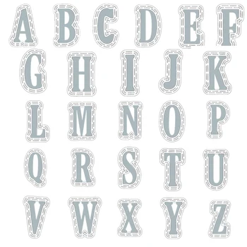 

A to Z Single Alphabets Metal Cutting Dies With Plastic Stencils For DIY Scrapbooking Decoration Embossing Die Cuts 2019 New