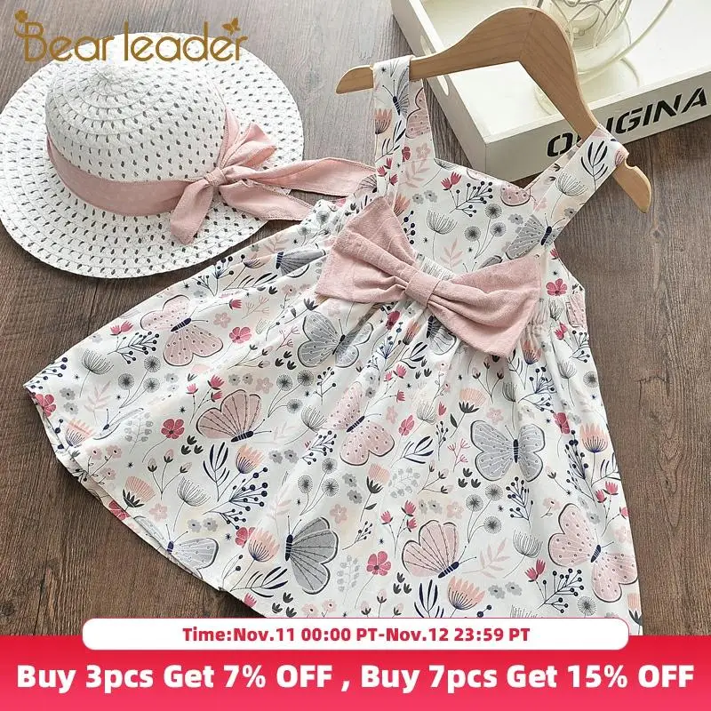 

Bear Leader Toddler Baby Princess Dresses 2020 New Summer Newbron Baby Flowers Dresses Floral Costumes Kids Girls Cute Vestidos