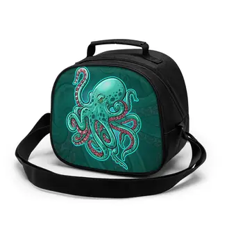 

Kraken Octopus Mascot Cooler Lunch Box Portable Insulated Lunch Bag Kids Thermal Food Picnic Lunch Bag