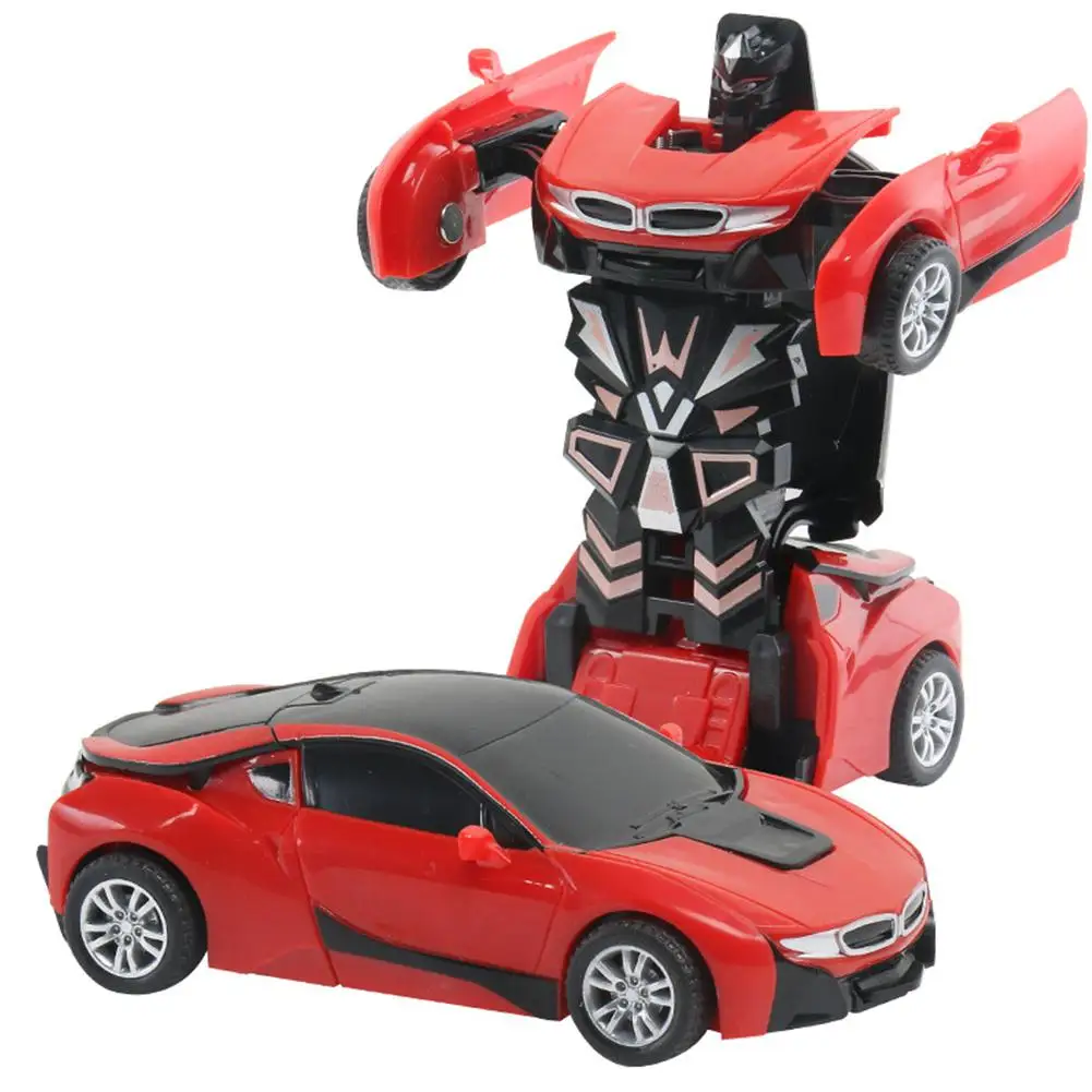 GloryStar One button Deformation Toy Child Inertial Impact Car Robot 2
