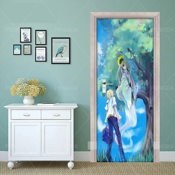 

3D Print Sticker Art Anime Natsume's Book of Friends Picture Self Adhesive Decal Home Decoration Waterproof Paper Door Poster