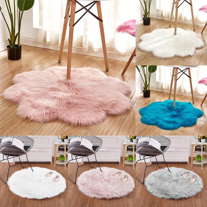 DIDIHOU, мягкие плюшевые ковры из искусственного меха, шерстяной ковер для гостиной, дивана, спальни, матрас, рождественские круглые коврики для дверей и окон