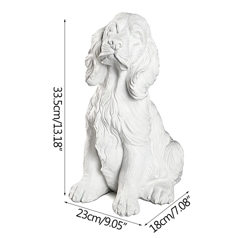 Strongwell design moderno gesso estátua cão modelo