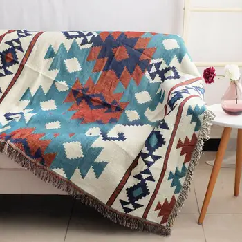 

Multi-Function Decor Aztec Navajo Towel Mat Cotton Blanket Bed Rug Geometry Textile Sofa Throw Blanket Throw Sofa Decor Cha B5Z2