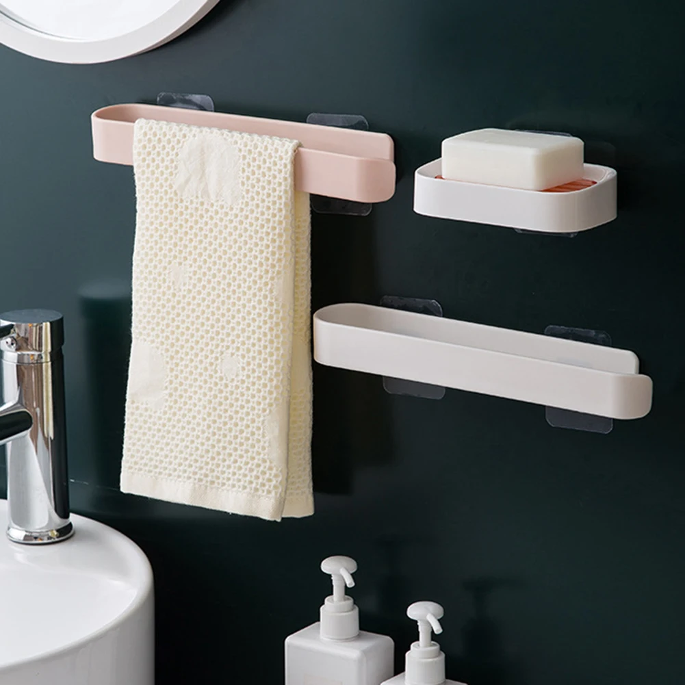 Dishcloth Towel Holder Hanger Kitchen Bathroom Storage Rack Shelf Organizer Kitchen Door Hanger Hanging Sundries Storage Shelf