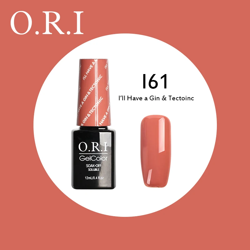 O.R.I 1 шт. Гель-лак для ногтей 12 мл Гибридный лак для ногтей Полупостоянный УФ-гель для ногтей Набор для маникюра Гель-лак - Цвет: I61