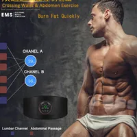 1Set Muscle Stimulation Belt Electric ABS Stimulator Trainer EMS  Abdominal Exerciser Toning Belts Fitness Training Gym Workout - Image 4