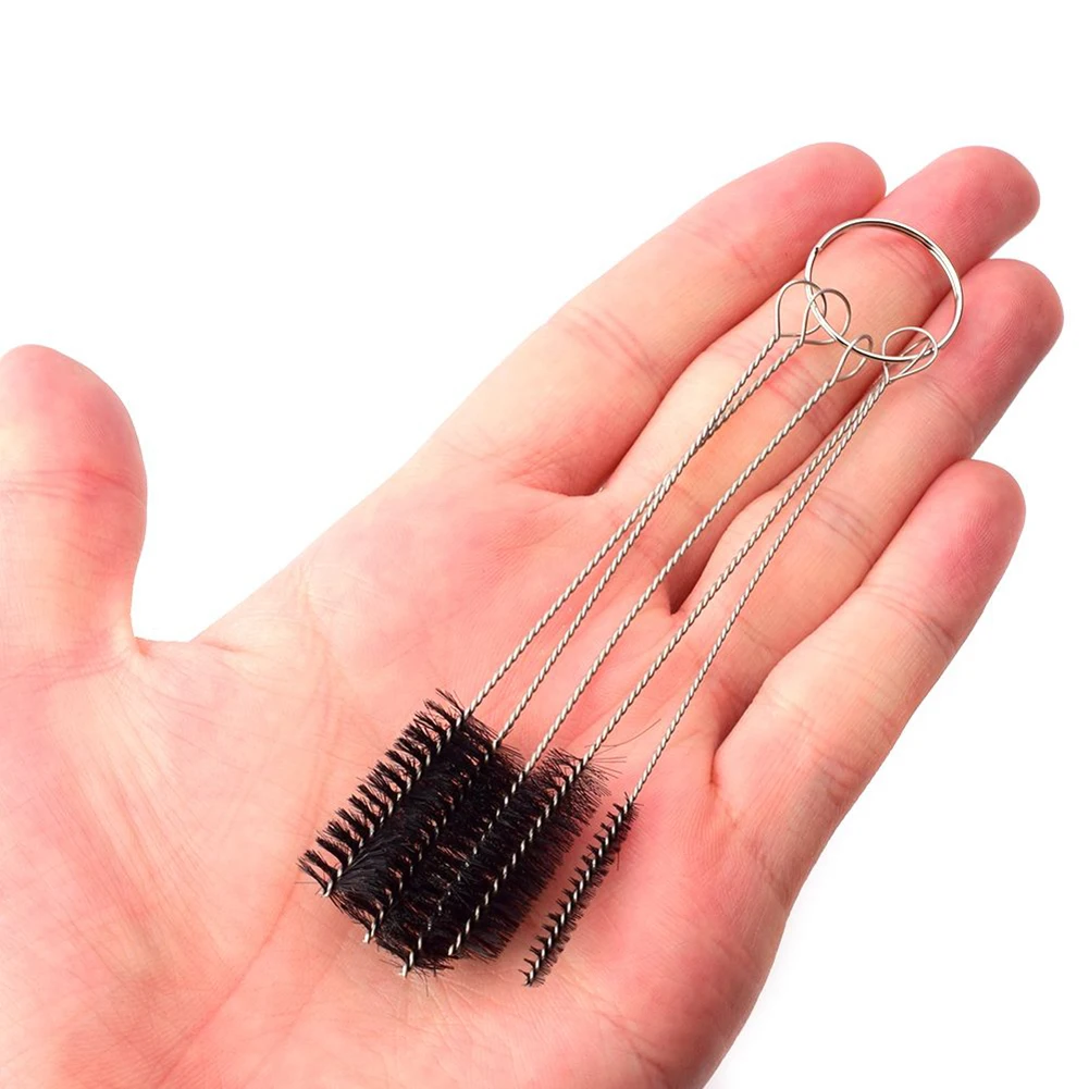 5 Pcs/Set Cleaning Brush Needle Mouth Spray Gun Needle Brush Kit Spray Gun Tattoo Body Piercing Repair Tool