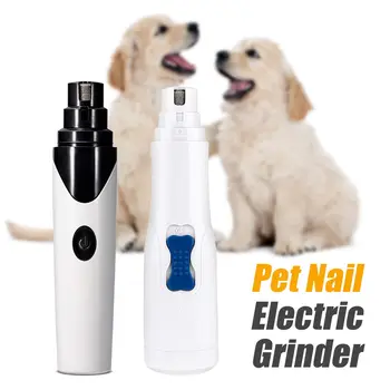 

USB Charging Pet Nail Grinder Electric Dog Nail Clippers Painless Cat Paws Nail Cutter Grooming Trimmer File Tools
